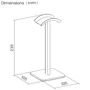 Aisens Soporte Universal para Auriculares HSM001-397 Negro